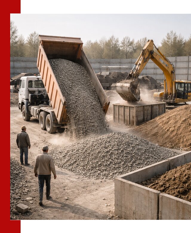 Доставка нерудных материалов с погрузкой и разгрузкой в Чебаркуле