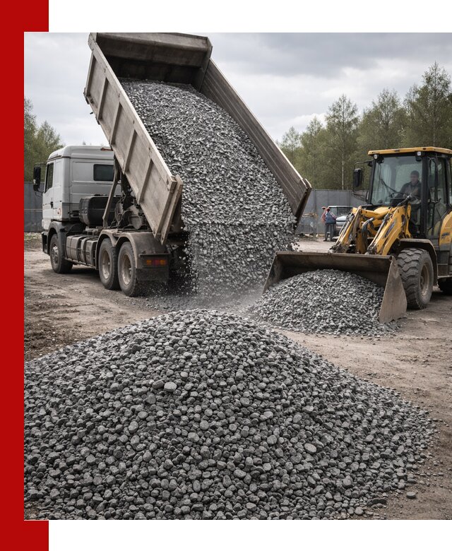 Доставка и продажа щебня гранитного в Чебаркуле