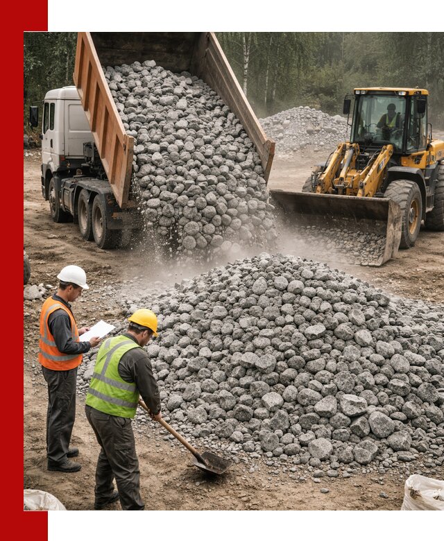 Гранитный щебень фракция 70-150 доставка в Чебаркуле