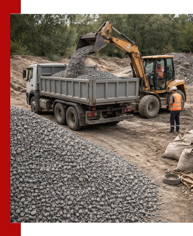 Доставка гравийного щебня в Чебаркуле оптом и в розницу