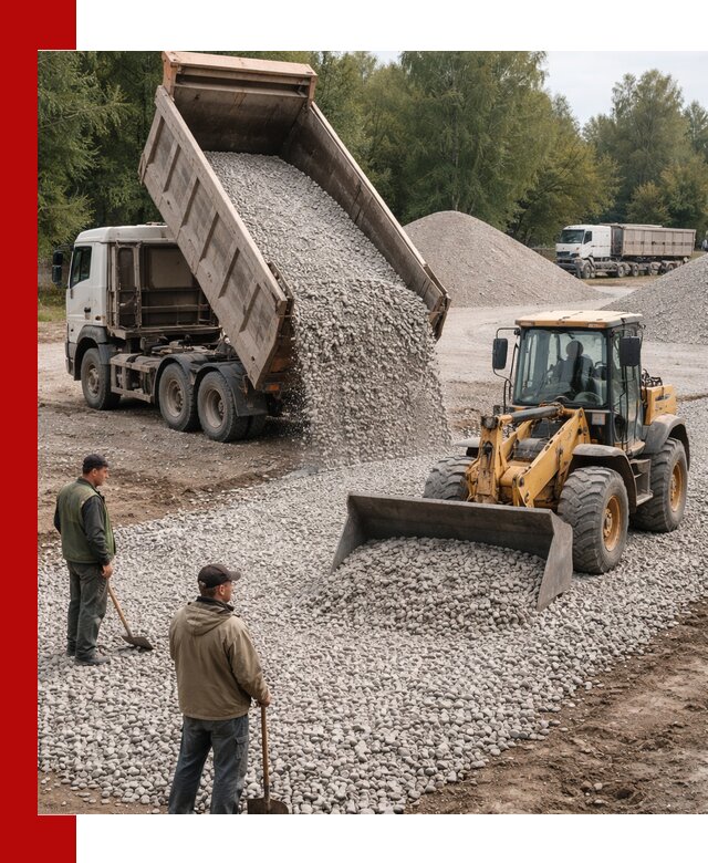 Купить гравийный щебень фракция 20-40 в Чебаркуле с доставкой