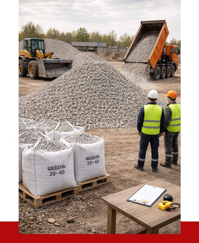 Известняковый щебень 20-40 в Чебаркуле от 2255 р. ПРОНЕРУДЧбр