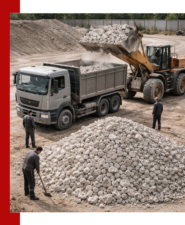 Известняковый щебень фракция 70–150 с доставкой в Чебаркуле