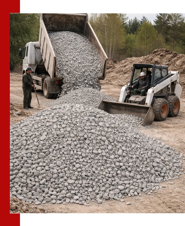 Доставка доломитового щебня в Чебаркуле напрямую от карьера