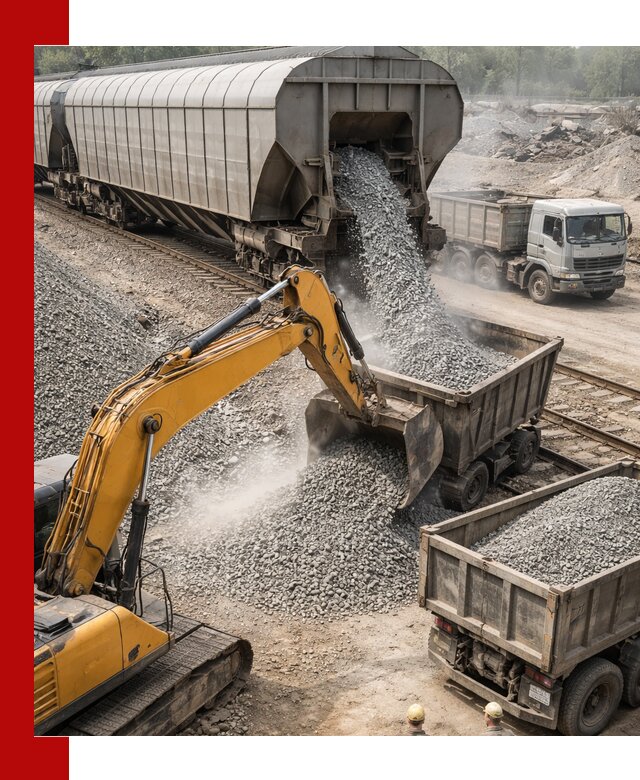 Доставка железнодорожного щебня в Чебаркуле крупными партиями быстрого отгруза