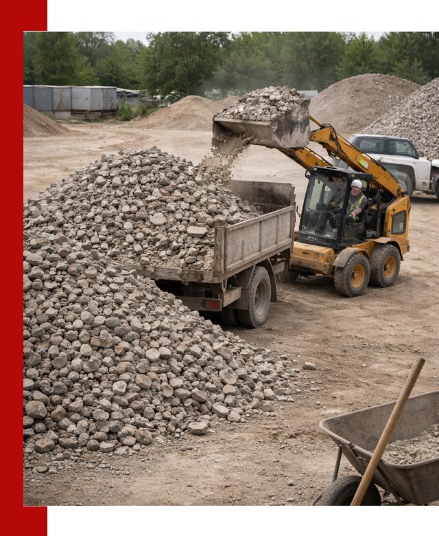 Доставка вторичного щебня в Чебаркуле для строительных работ