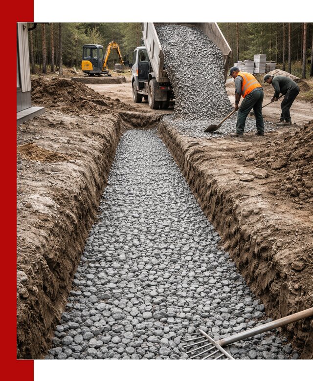 Щебень для дренажа с доставкой в Чебаркуле высокого качества