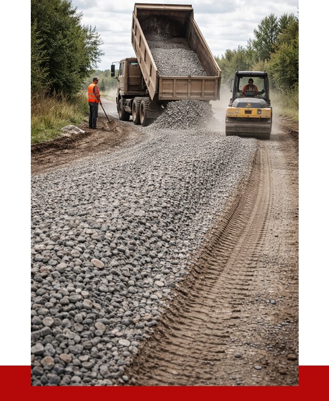 Щебень для отсыпки дороги в Чебаркуле от 2899 р. ПРОНЕРУДЧбр
