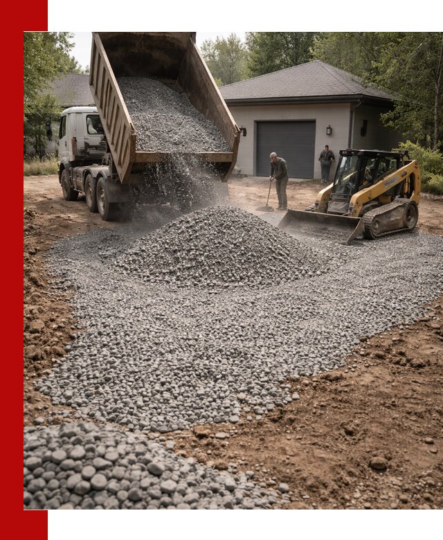 Щебень для парковки в Чебаркуле: доставка и укладка качественного материала