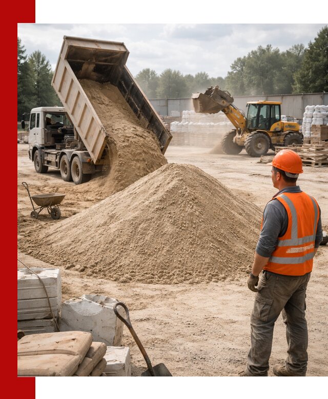 Доставка строительного песка с самосвалом в Чебаркуле