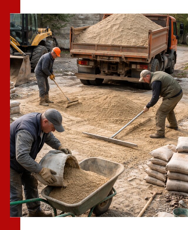 Поставка песка для стяжки в Чебаркуле с быстрой доставкой