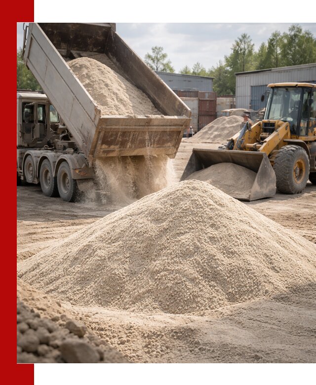 Кварцевый песок с доставкой в Чебаркуле для строительных работ