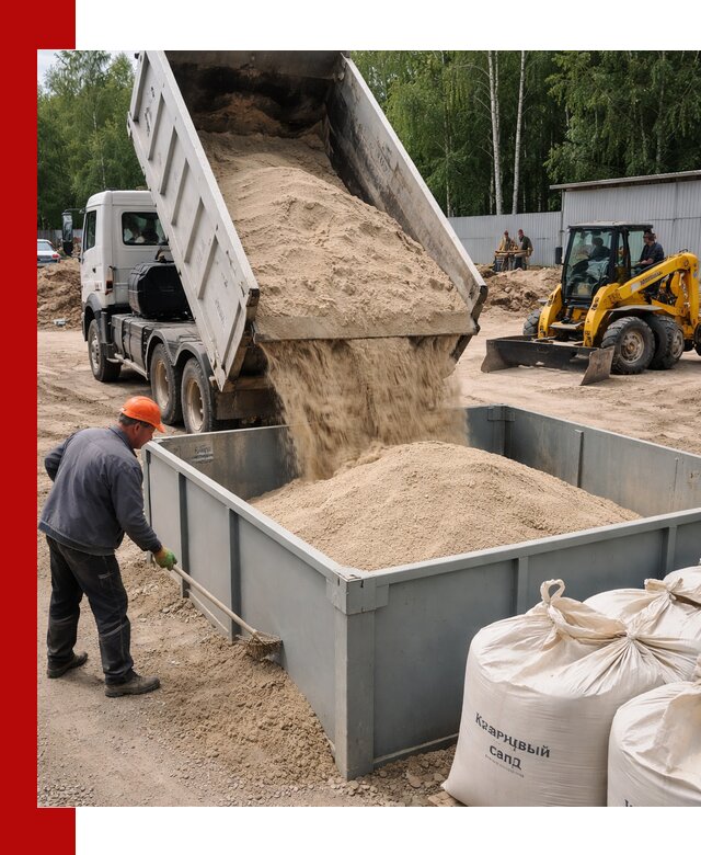 Кварцевый песок для фильтра в Чебаркуле — доставка и качество