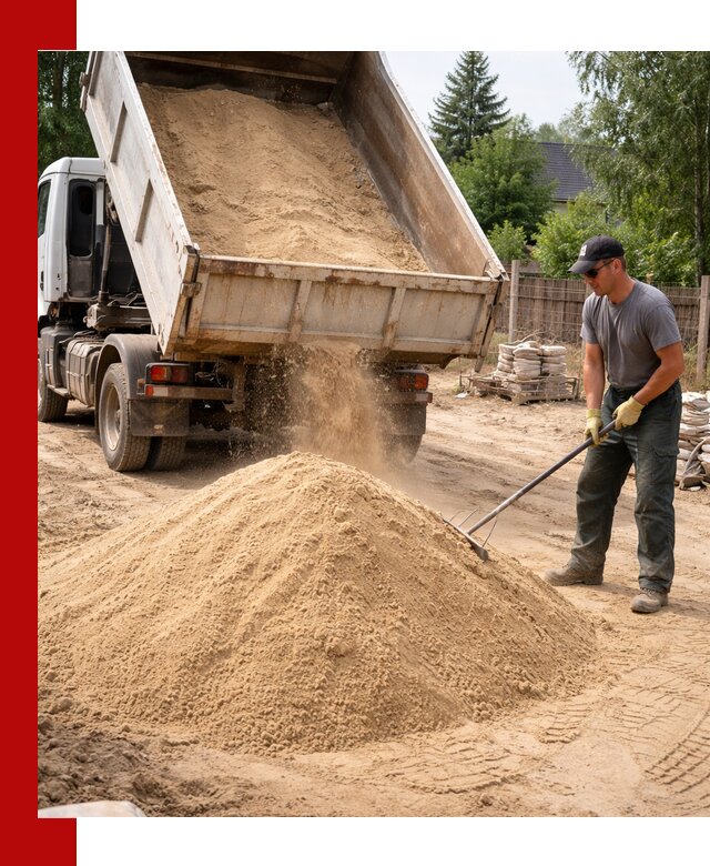 Доставка сухого песка самосвалами в Чебаркуле