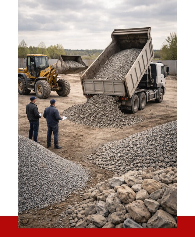 Гравий и камень с доставкой в Чебаркуле от 4510 р. - ПРОНЕРУДЧбр
