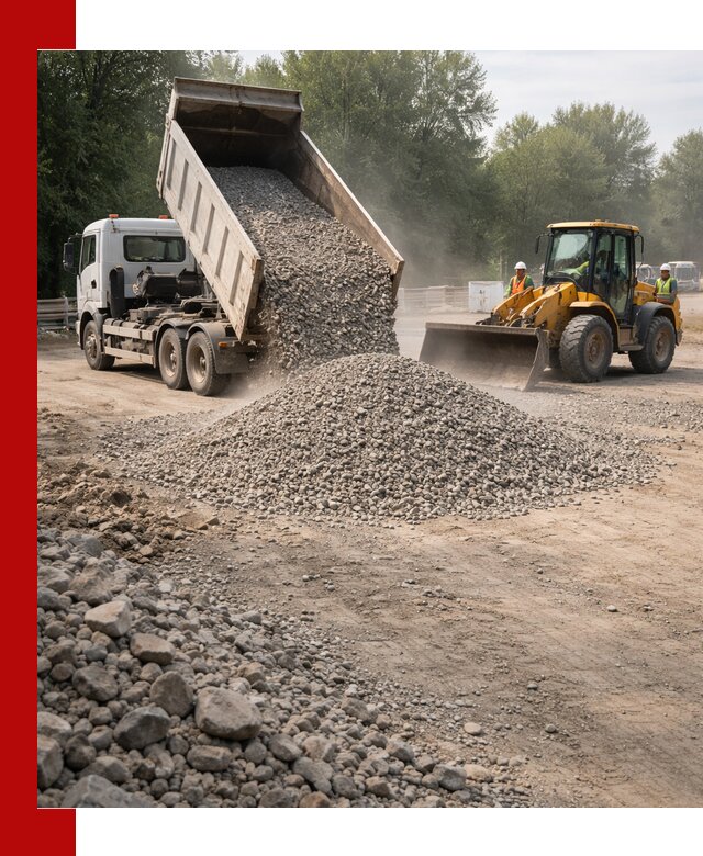 Гравий фракция 5–20 доставка в Чебаркуле оптом и в розницу