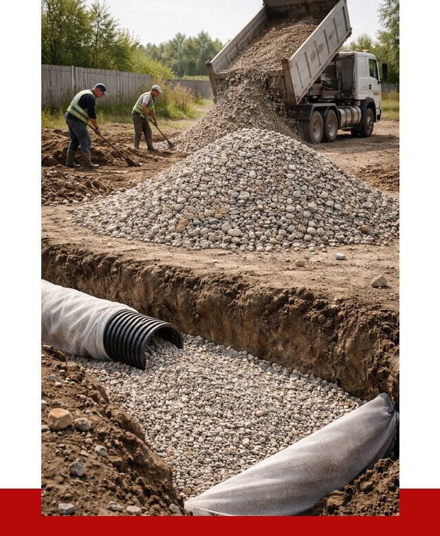 Гравий для дренажа в Чебаркуле от 2362 р., доставка ПРОНЕРУДЧбр