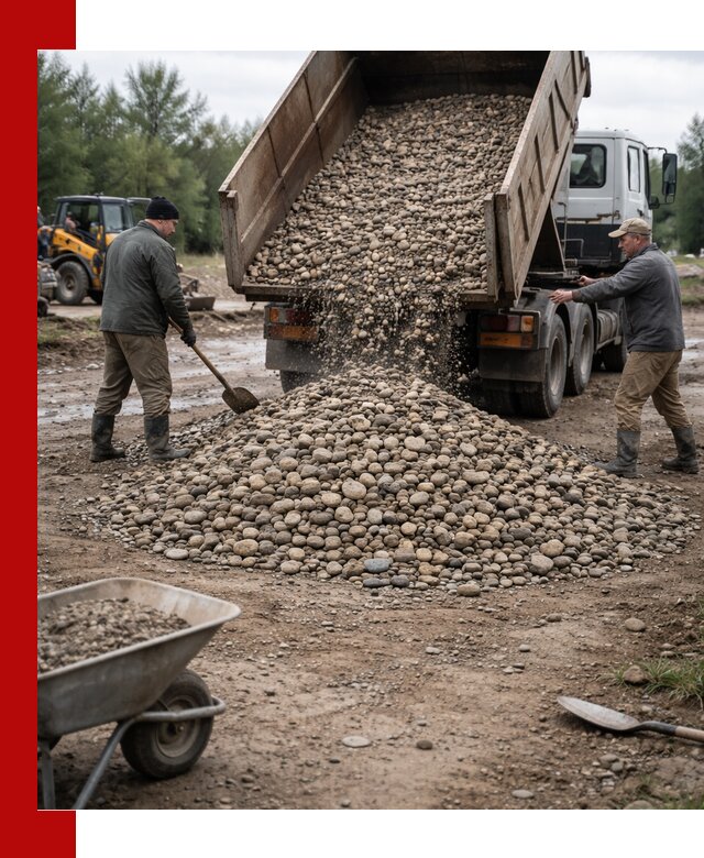 Доставка гальки речной оптом и в розницу в Чебаркуле