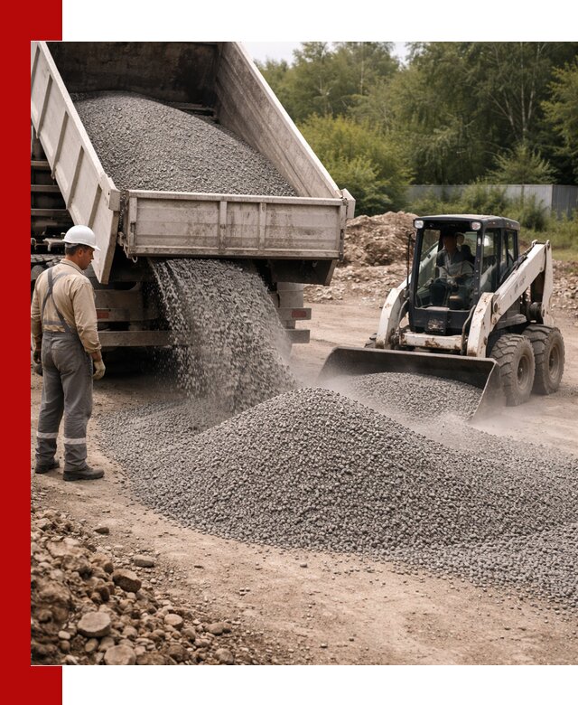 Доставка гравийного отсева 0-5 в Чебаркуле оптом и в розницу