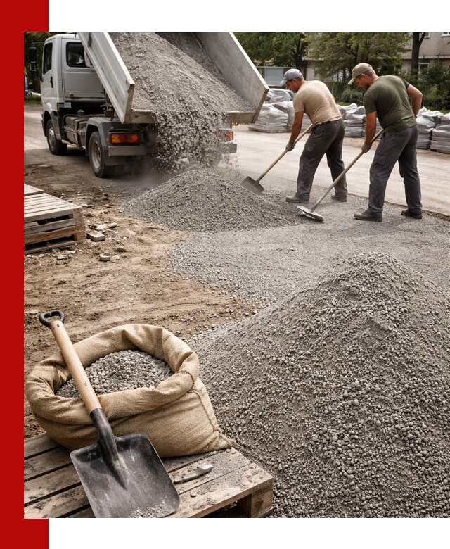 Отсев для тротуарной плитки в Чебаркуле — доставка и укладка