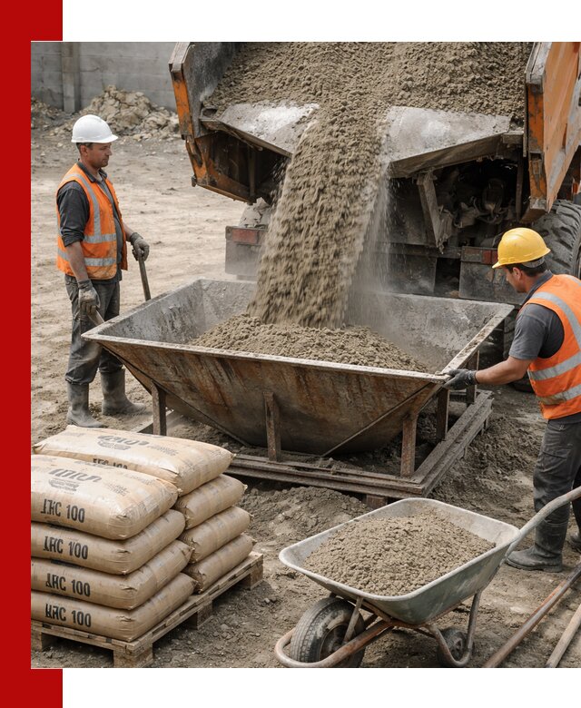 Доставка цементно-песчаной смеси М100 в Чебаркуле