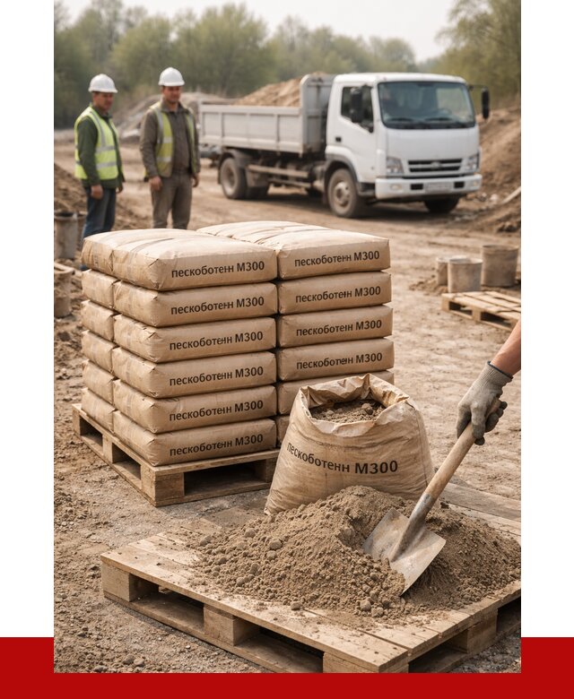 Пескобетон М300 в Чебаркуле с доставкой от 4993 р. за куб | ПРОНЕРУДЧбр