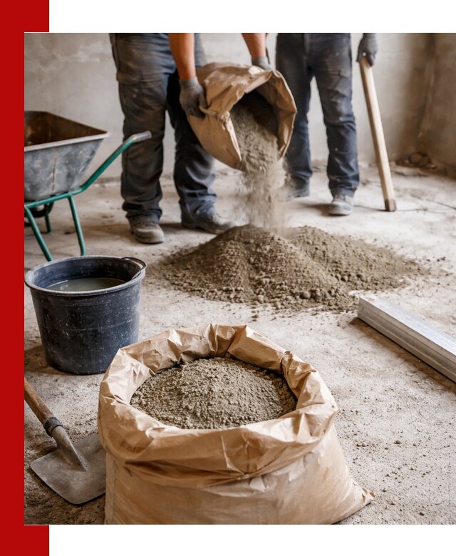 Доставка сухой смеси для стяжки в Чебаркуле