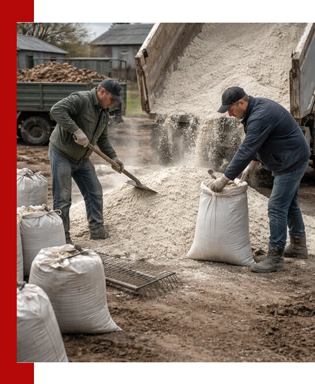 Доставка извести пушонки в Чебаркуле оптом и мелким оптом