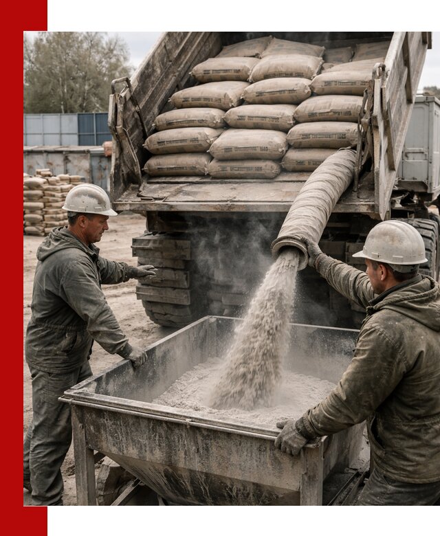 Доставка цемента М400 в Чебаркуле оптом и в розницу