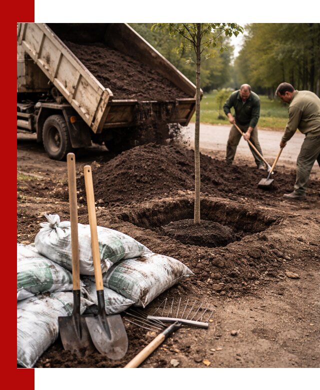 Грунт для посадки деревьев в Чебаркуле — доставка и подготовка почвы