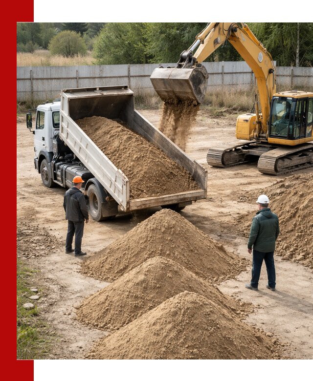 Доставка супеси вагонными и автопартиями в Чебаркуле