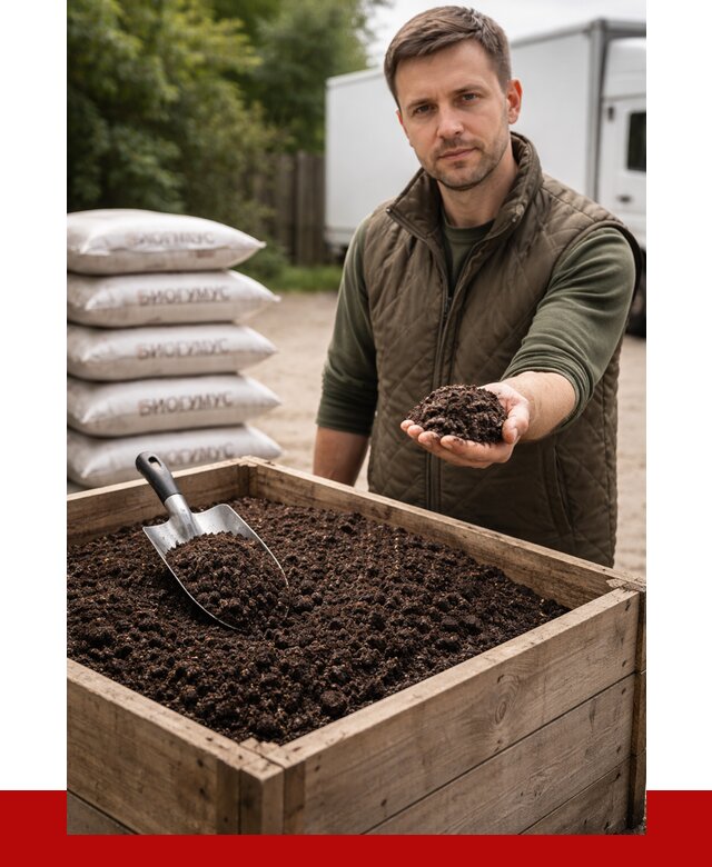 Купить биогумус в Чебаркуле с доставкой от 9126 р. за куб | ПРОНЕРУДЧбр