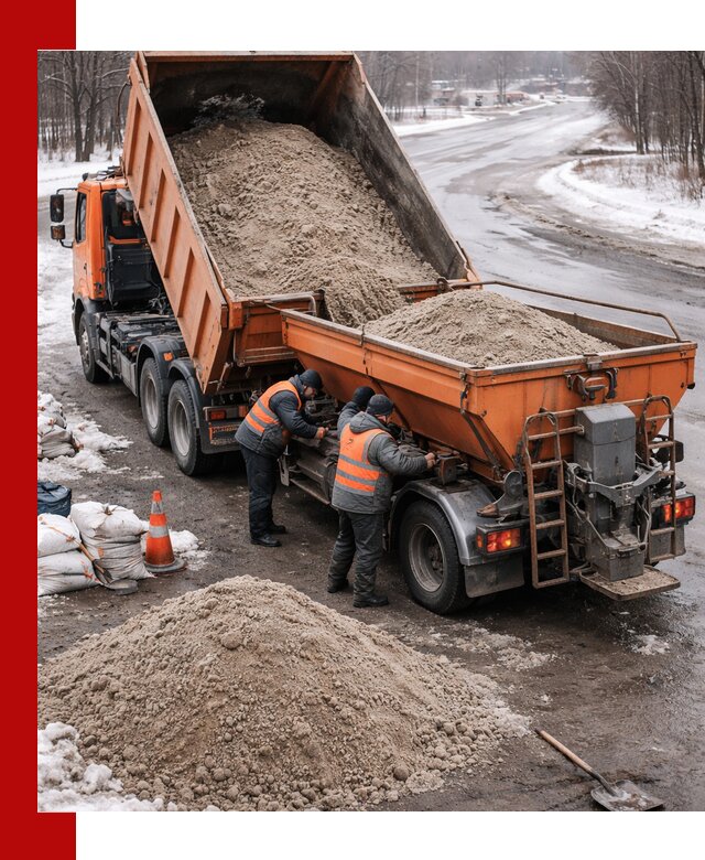 Поставка и вывоз пескосоля в Чебаркуле оптом и в розницу
