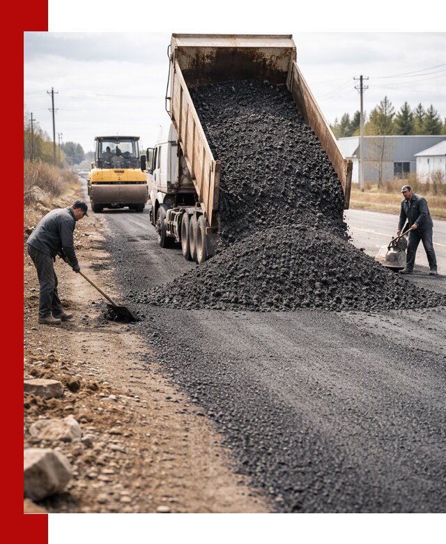 Асфальтовая крошка для дорог в Чебаркуле — поставка и доставка