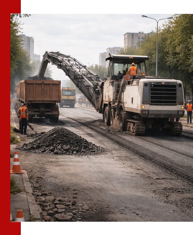 Фрезерованный асфальт в Чебаркуле — удаление и вывоз старого покрытия