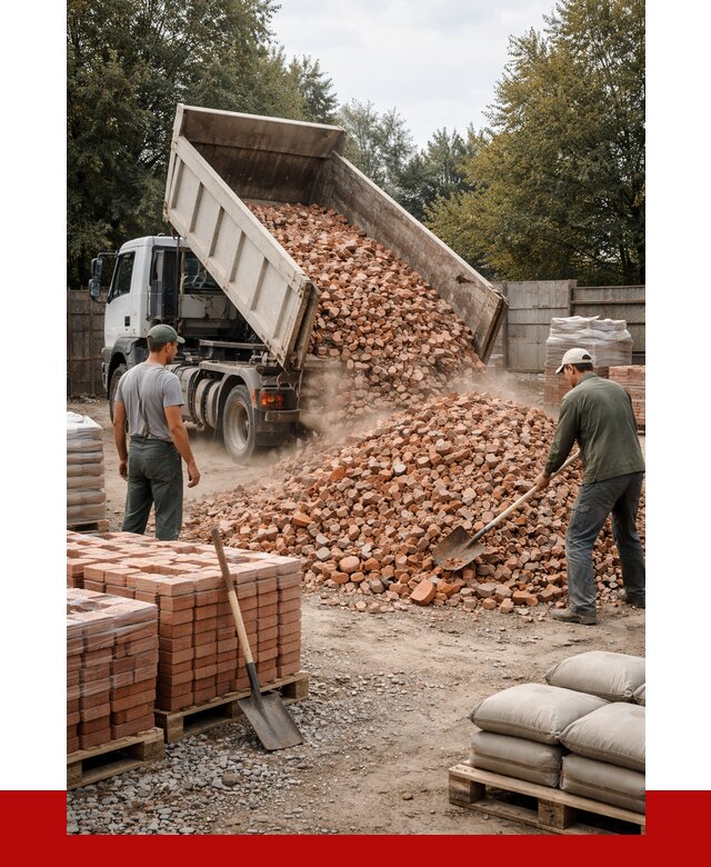 Бой кирпича в Чебаркуле с доставкой от 4510 руб/куб | ПРОНЕРУДЧбр