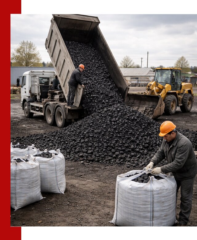 Доставка каменного угля в Чебаркуле оптом и в розницу