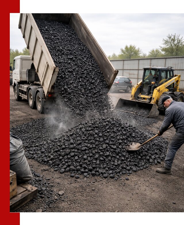 Доставка угля орех в Чебаркуле оптом и в розницу