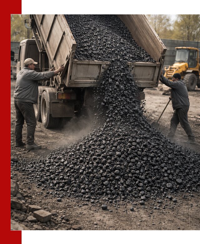 Доставка угля семечка самосвалами в Чебаркуле