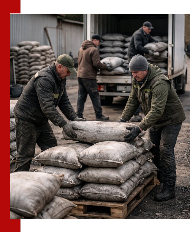 Доставка угля в мешках по выгодным ценам в Чебаркуле