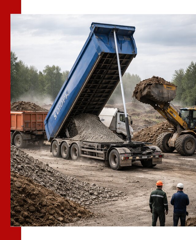 Аренда тонар 40 тонн в Чебаркуле с доставкой материалов