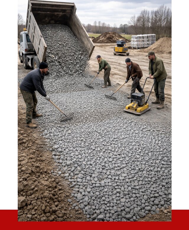 Устройство щебеночной подушки в Чебаркуле от 4832 р. ПРОНЕРУДЧбр